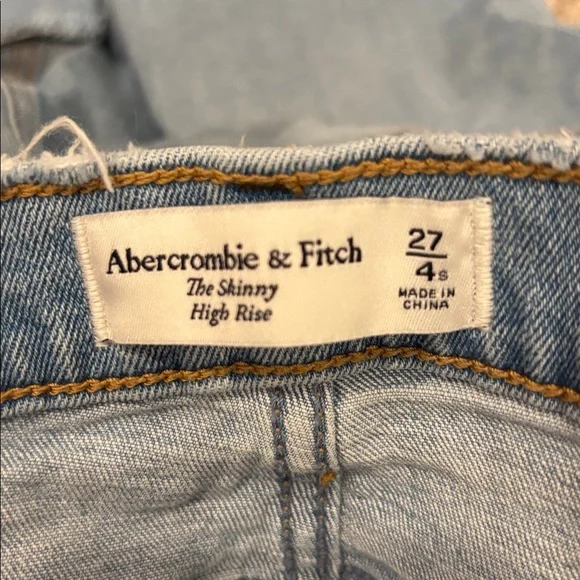 Abercrombie & Fitch Light Blue High Rise Jeans - Picture 5 of 5
